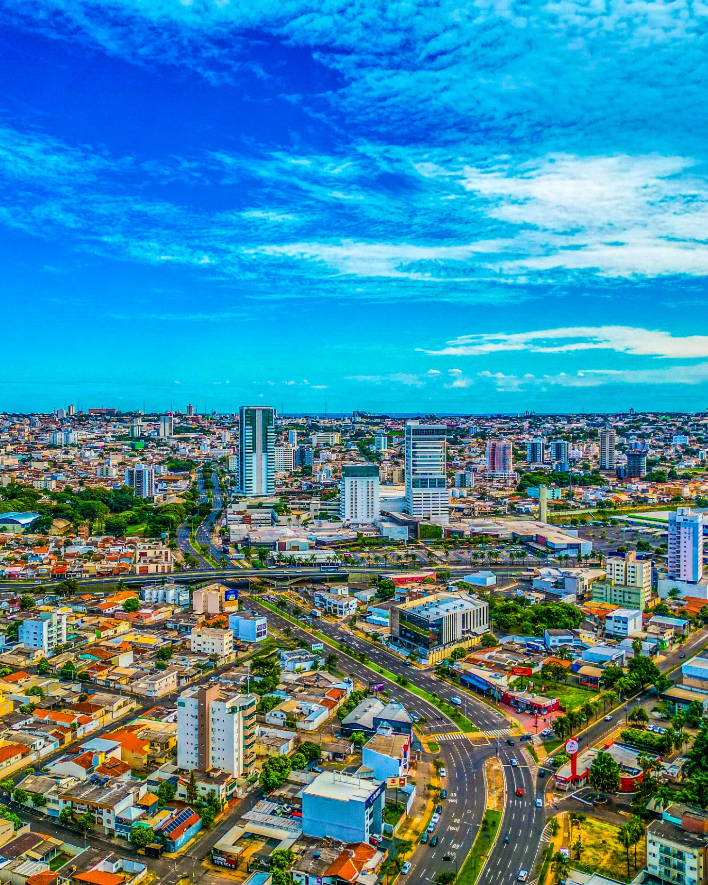 Centro visto do alto — Uberlândia/MG